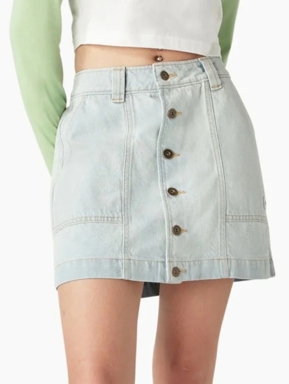 Dickies Madison  Light Denim Skirt